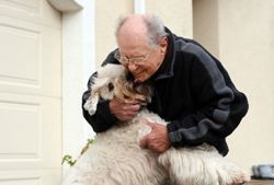 Man with dog